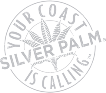 Silver Palm logo with motto, 'Your Coast is calling'